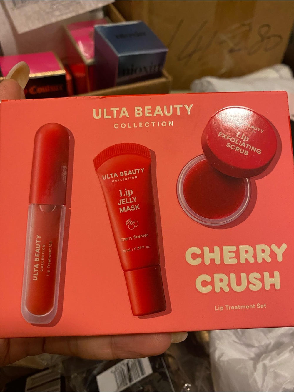 Ulta Beauty Collection Cherry Crush Lip Treatment Kit in Red NWT